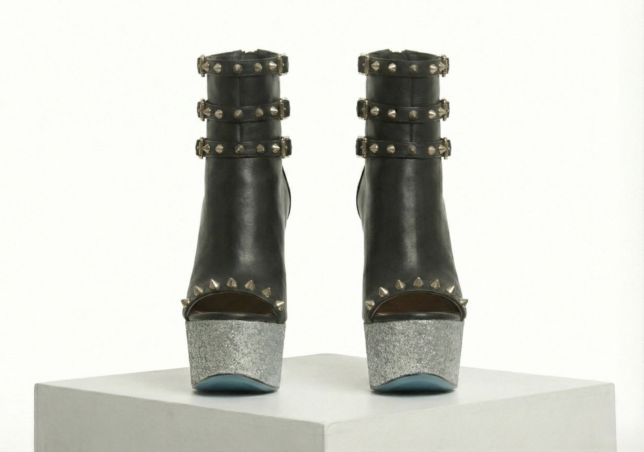 INFINITE SPIKES PLATFORM BOOTIES™ TRIPLE STRAP EDITION Made in Italy | Genuine Leather | Free Worldwide Shipping - Image 5