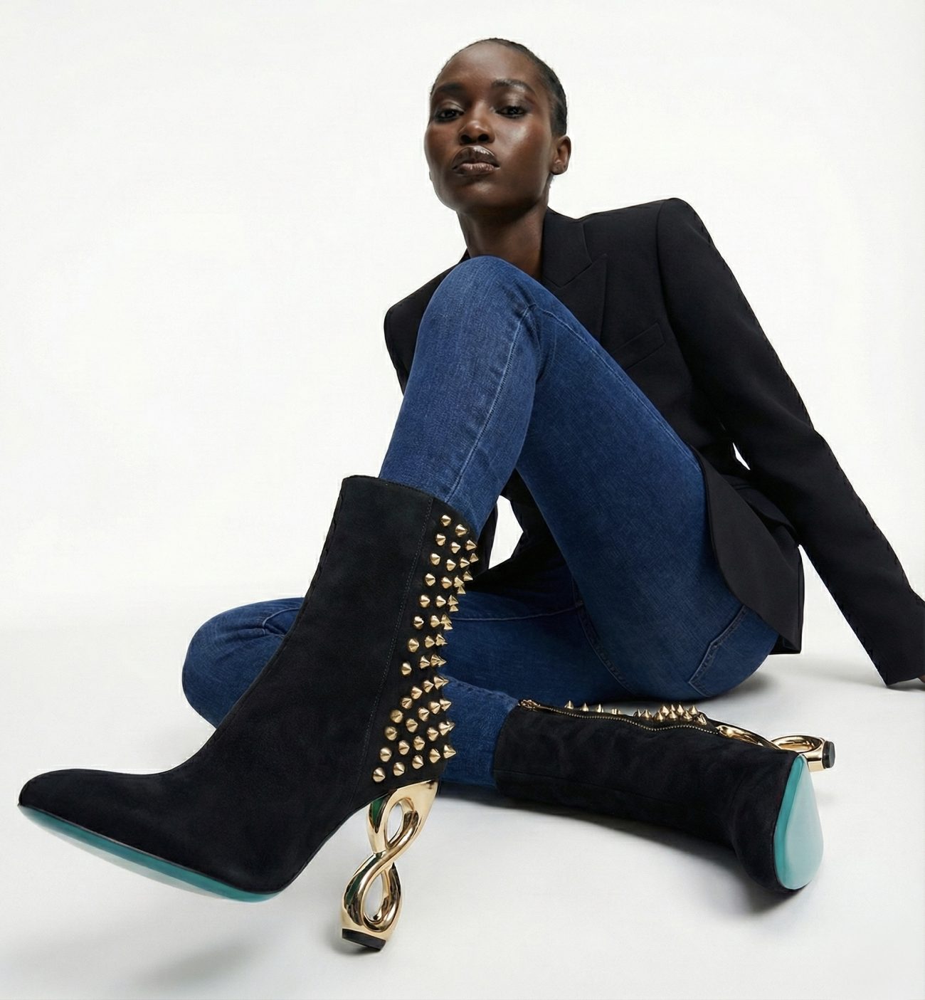 INFINITE SPIKES BOOTS™ SIGNATURE INFINITY HEEL EDITION Made in Italy | Genuine Leather | Free Worldwide Shipping - Image 2