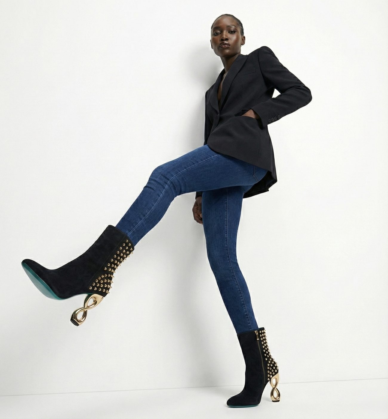 INFINITE SPIKES BOOTS™ SIGNATURE INFINITY HEEL EDITION Made in Italy | Genuine Leather | Free Worldwide Shipping - Image 6