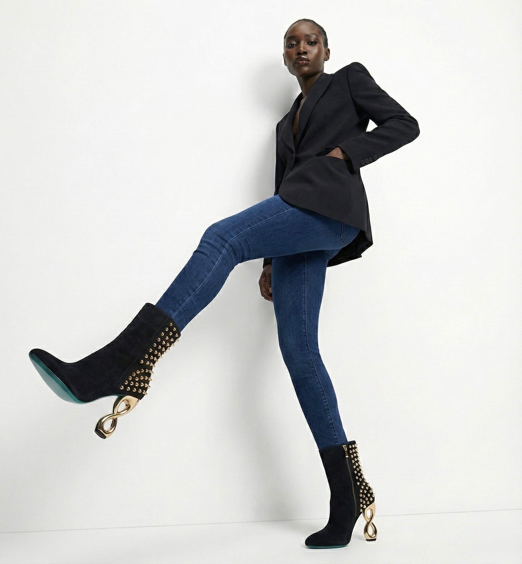 INFINITE SPIKES BOOTS™ SIGNATURE INFINITY HEEL EDITION Made in Italy | Genuine Leather | Free Worldwide Shipping - Image 6