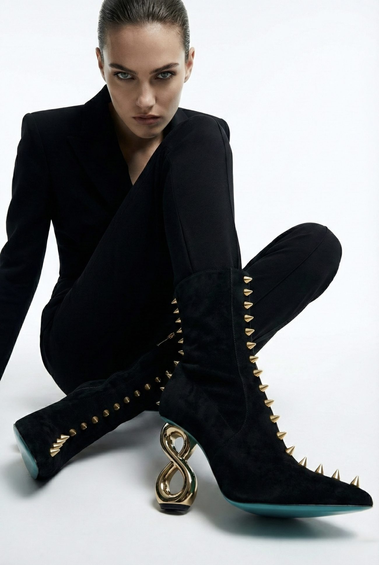 INFINITE SPIKES BOOTS™ FRONTLINE INFINITY EDITION Made in Italy | Genuine Leather | Free Worldwide Shipping