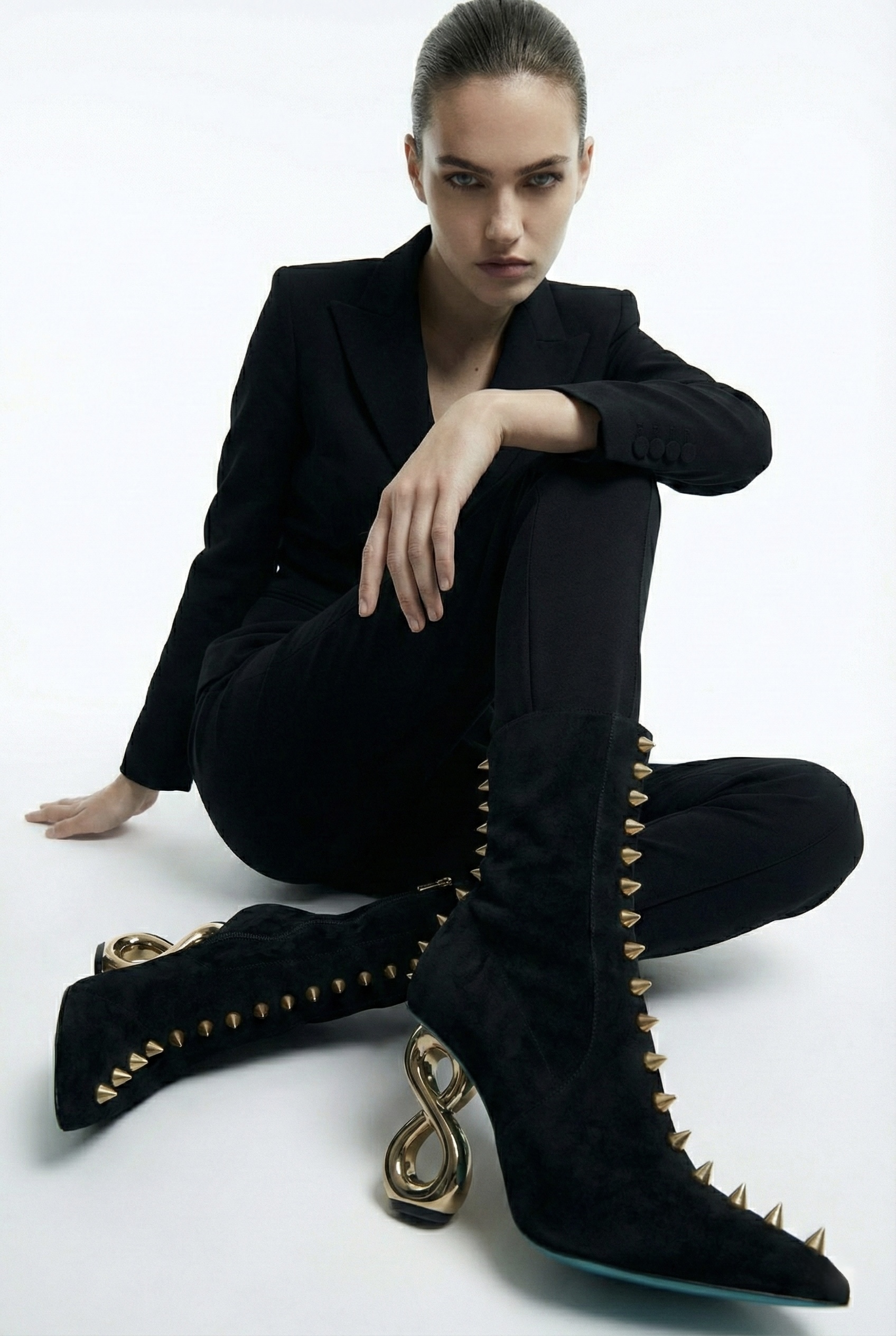 INFINITE SPIKES BOOTS™ FRONTLINE INFINITY EDITION Made in Italy | Genuine Leather | Free Worldwide Shipping - Image 4