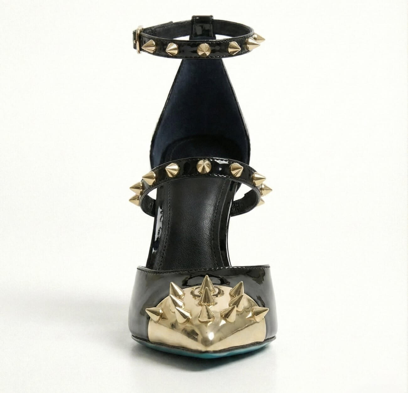 INFINITE SPIKES HEELS GOLD INFINITY PUMP - Image 2