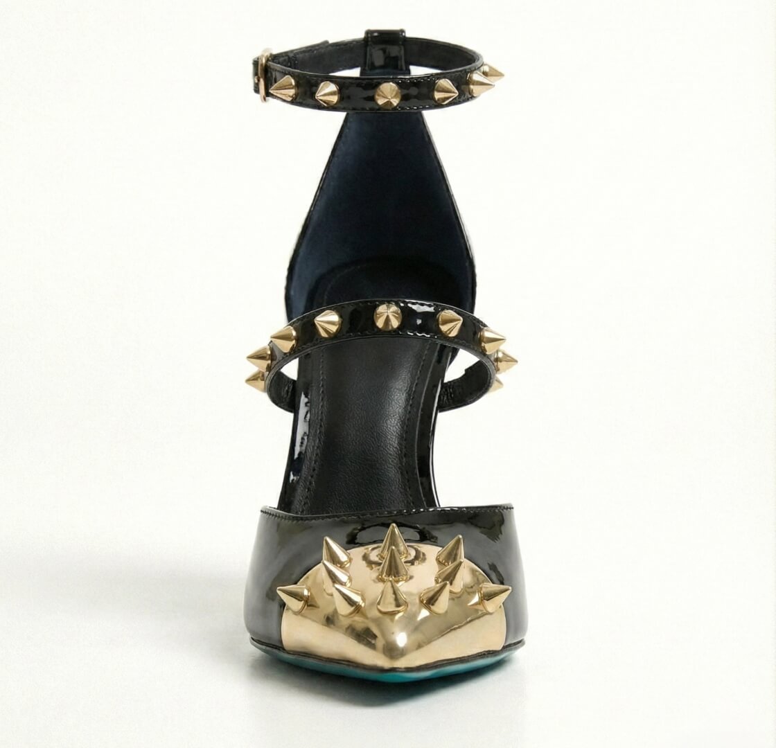 INFINITE SPIKES HEELS GOLD INFINITY PUMP - Image 2